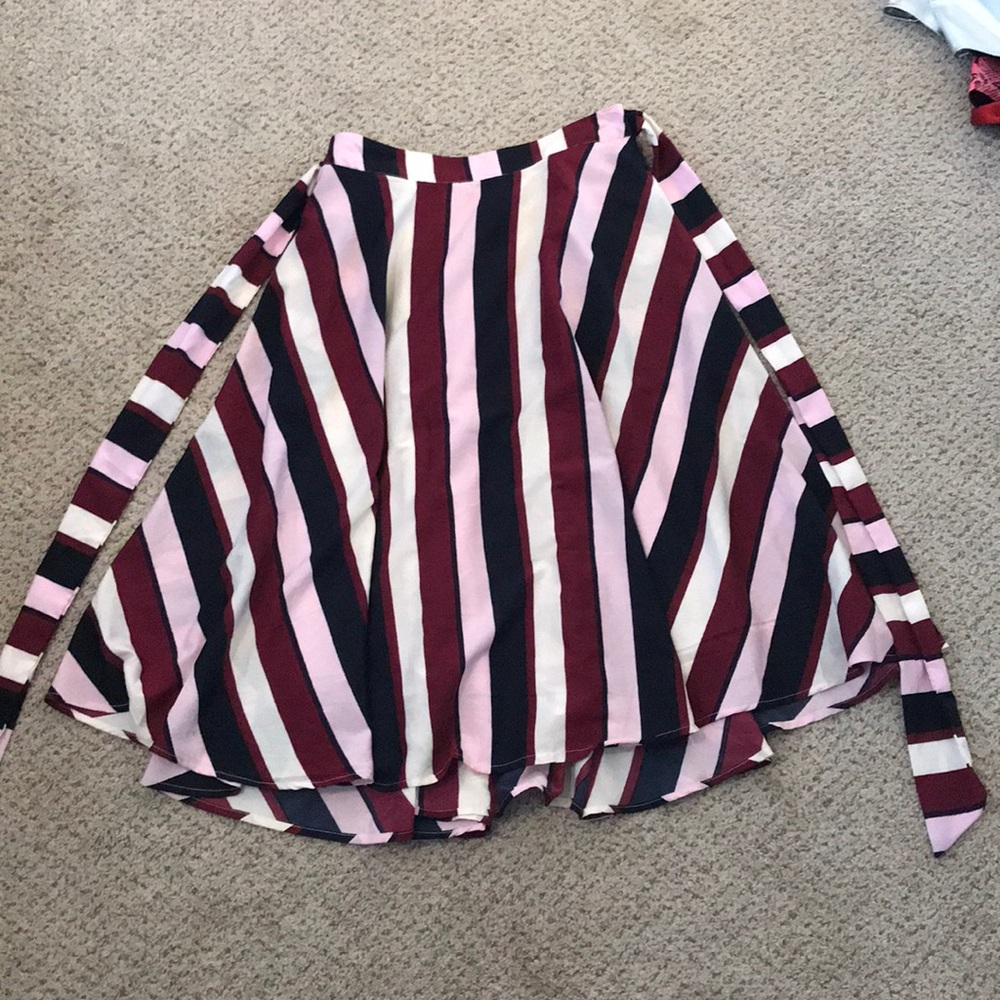 High waisted midi skirt